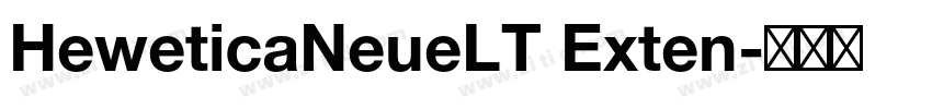 HeweticaNeueLT Exten字体转换